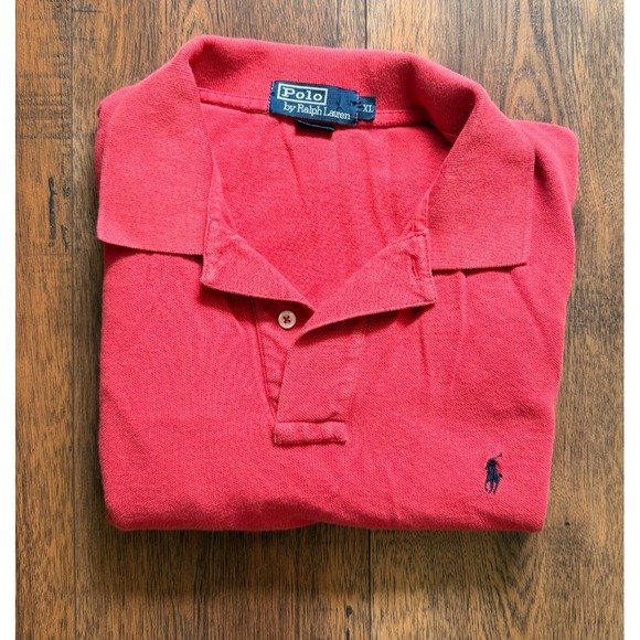 Polo Ralph Lauren Other - Vintage Polo Ralph Lauren Men's XL Red Cotton Polo Shirt Pony Logo